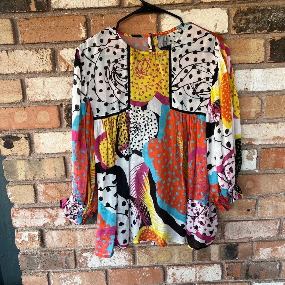 Anthropologie Bl-nk London Miranda peasant blouse_2